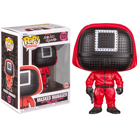 Squid Game - Soldier with Square Mask Pop! Vinyl Figure #1231 - Eclipse Games Puzzles Novelties