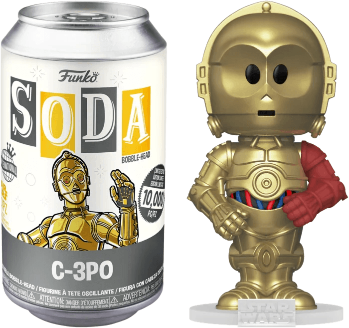 Star Wars C-3PO SODA Pop! Vinyl Figure In Collector Can - International Edition - Eclipse Games Puzzles Novelties