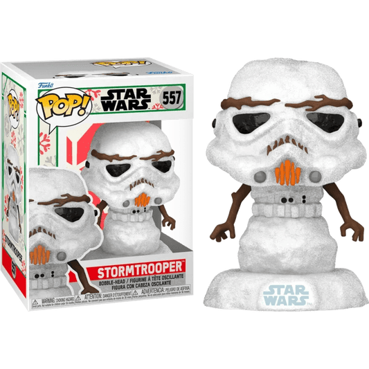 Star Wars Holiday Stormtrooper Snowman Pop! Vinyl Figure #557 - Eclipse Games Puzzles Novelties