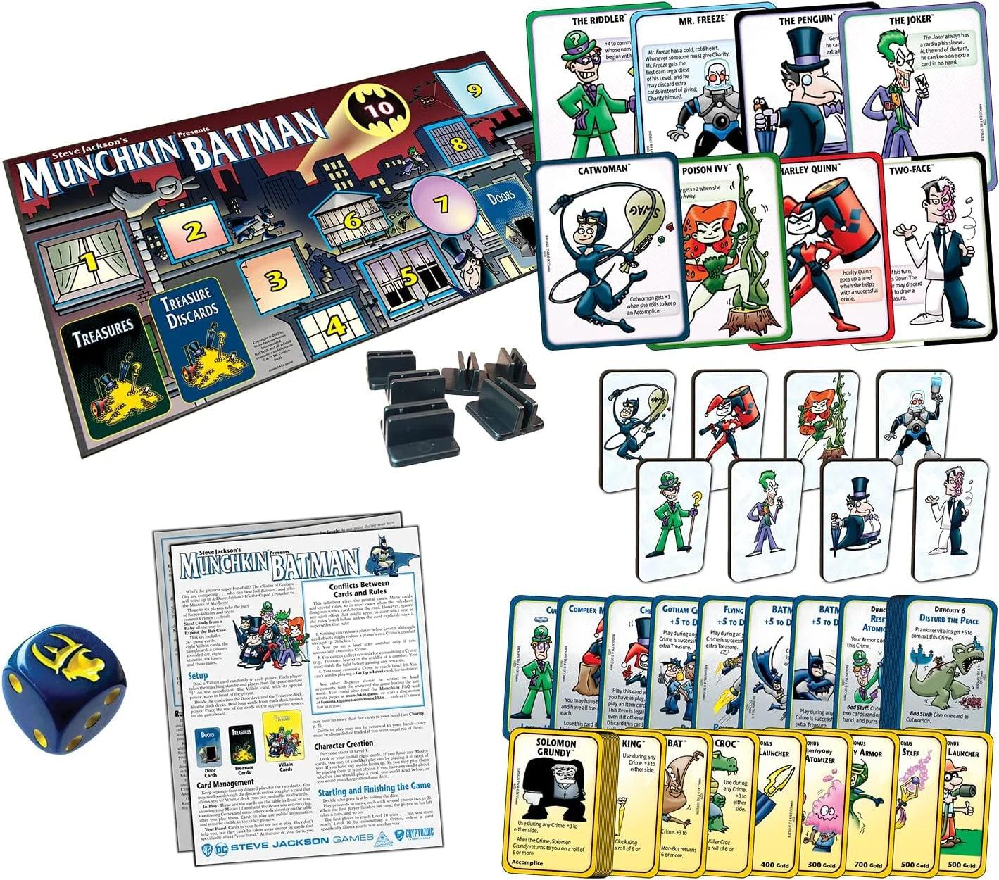 Steve Jackson Games Munchkin Batman Card Game - Eclipse Games Puzzles Novelties