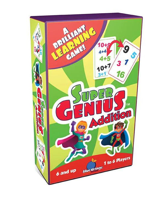 Super Genius Addition Blue Orange Games - Eclipse Games Puzzles Novelties