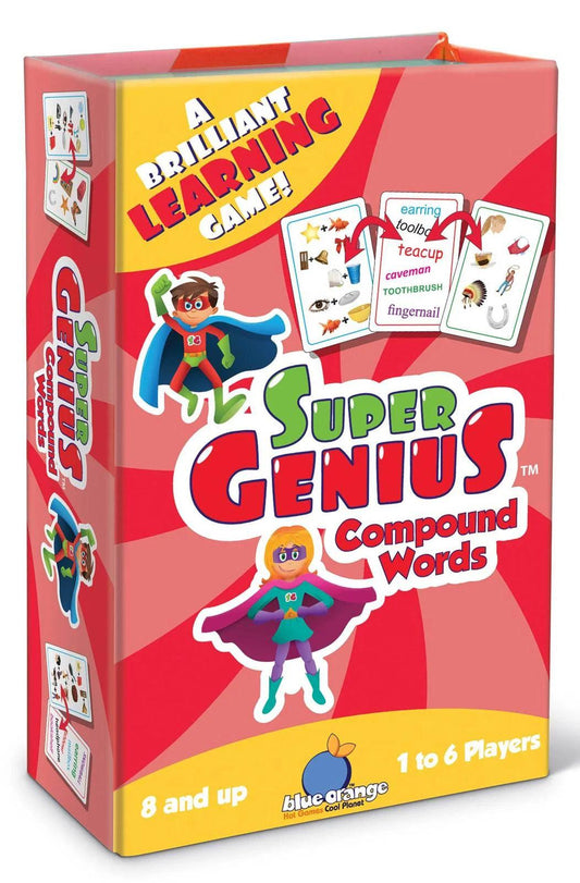 Super Genius Compound Words Blue Orange Games - Eclipse Games Puzzles Novelties