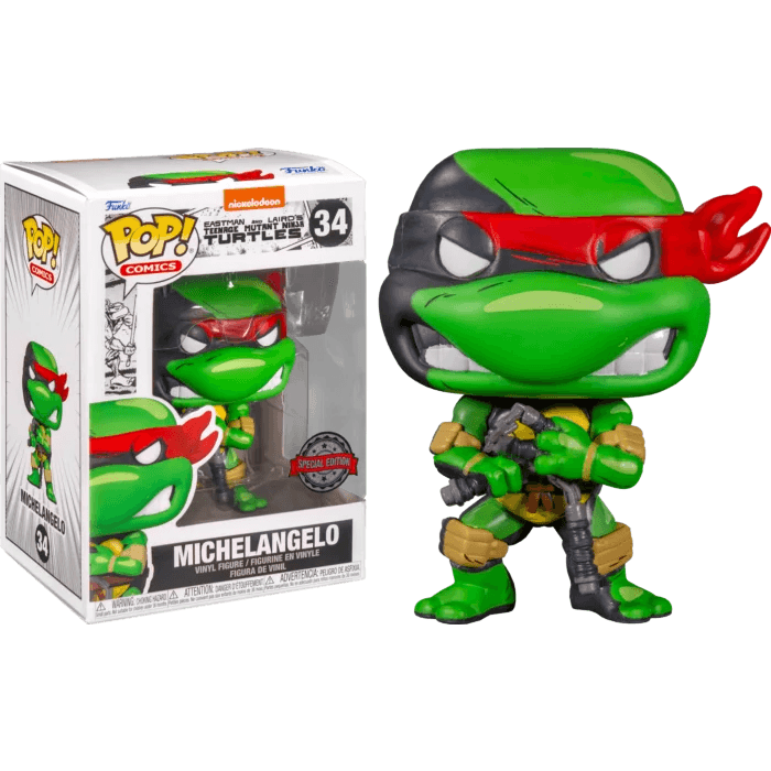 Teenage Mutant Ninja Turtles 1984 - Michelangelo Comic Pop! Vinyl Figure #34 - Eclipse Games Puzzles Novelties