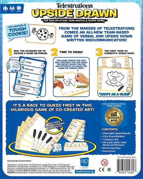 Telestrations Upside Drawn Board Game - Eclipse Games Puzzles Novelties