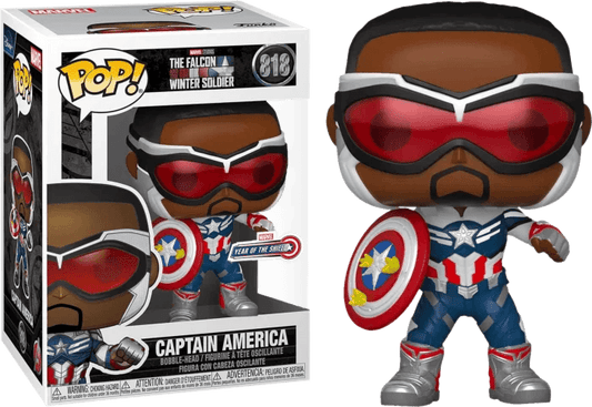 The Falcon and the Winter Soldier - Captain America Year of the Shield Pop! Vinyl Figure #818 - Eclipse Games Puzzles Novelties