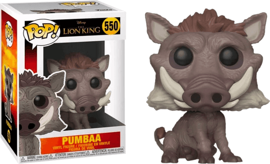 The Lion King 2019 - Pumbaa Pop! Vinyl Figure #550 - Eclipse Games Puzzles Novelties