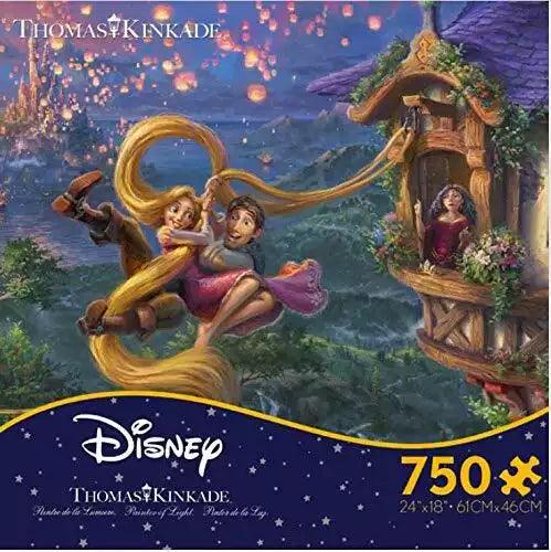 Thomas Kinkade Disney 750pc Puzzle - Tangled - Eclipse Games Puzzles Novelties