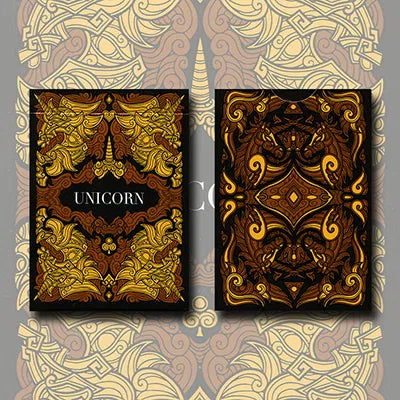 Unicorn Copper Deck of Playing Cards Poker Size by Aloy Design