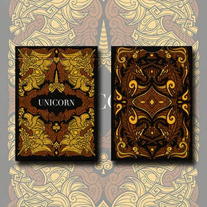Unicorn Copper Deck of Playing Cards Poker Size by Aloy Design