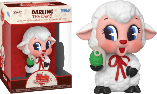 Villainous Valentines - Darling the Lamb with Grenade Vinyl Figure - Eclipse Games Puzzles Novelties