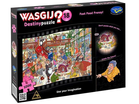 Wasgij Destiny #18 Fast Food Frenzy 1000 Pieces Jigsaw Puzzle - Eclipse Games Puzzles Novelties
