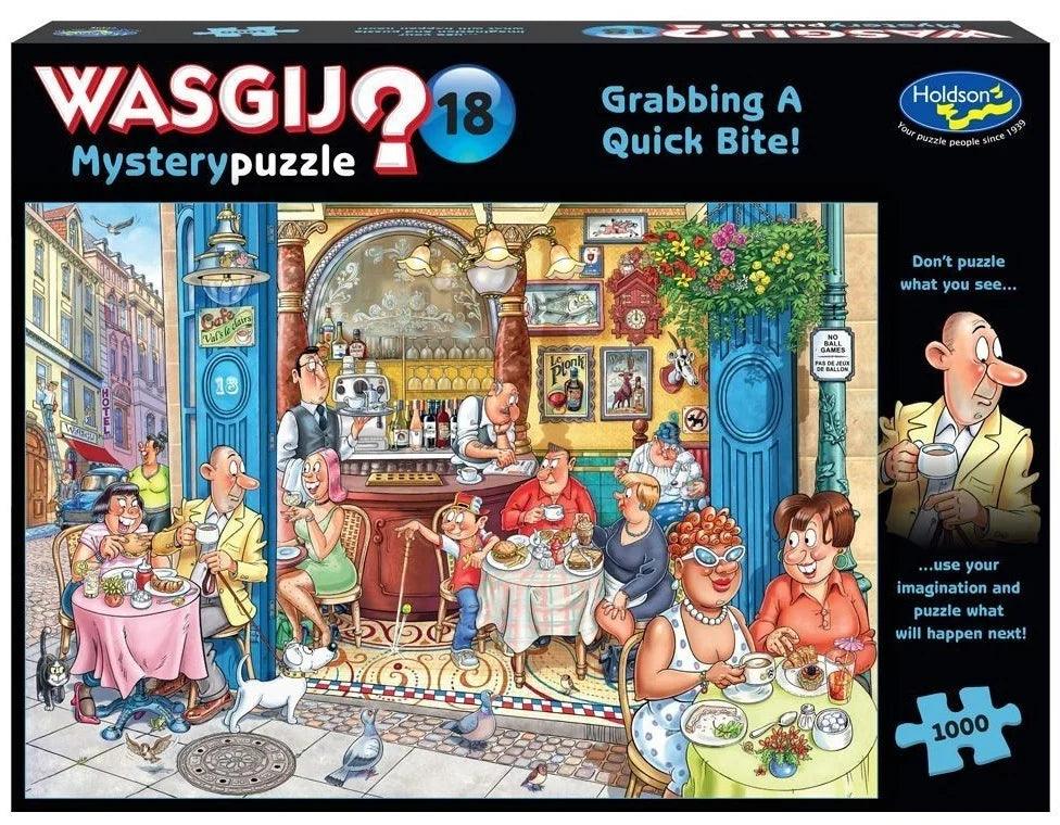 Wasgij Mystery #18 Grabbing A Quick Bite 1000 Pieces Jigsaw Puzzle - Eclipse Games Puzzles Novelties