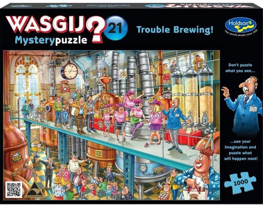 Wasgij Mystery #21 Trouble Brewing 1000 Pieces Jigsaw Puzzle - Eclipse Games Puzzles Novelties
