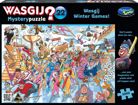 Wasgij Mystery #22 Wasgij Winter Games 1000 Pieces Jigsaw Puzzle - Eclipse Games Puzzles Novelties