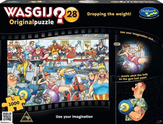 Wasgij Original #28 Dropping The Weight 1000 Pieces Jigsaw Puzzle - Eclipse Games Puzzles Novelties