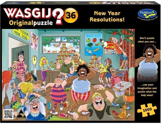 Wasgij Original #36 New Year Resolutions 1000 Pieces Jigsaw Puzzle - Eclipse Games Puzzles Novelties
